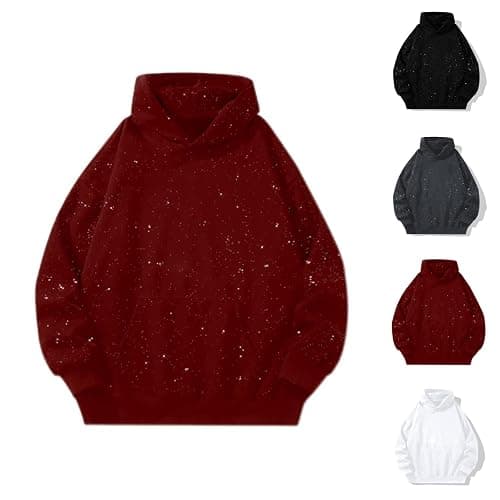 MCILLO Glitter Hoodies for Women 2025 Sparkle Long Sleeve Y2K Hoodie with Pockets Clubwear Hooded Sweatshirt Women Pullover - Image 1
