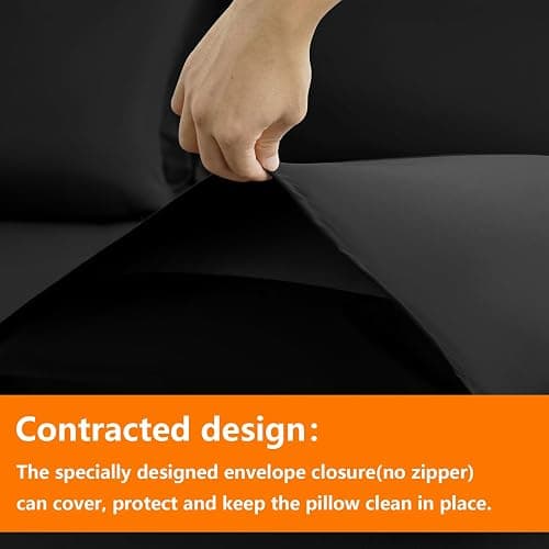 TAIMIT Black Full Size Comforter Set - 7 Pieces, Bed in a Bag Bedding Sets with All Season Soft Quilted Warm Fluffy Reversible Comforter,Flat Sheet,Fitted Sheet,2 Pillow Shams,2 Pillowcases | Black, Full Size, 7 Pieces, All Season, Soft, Quilted, Warm, Fluffy, Comforter, Flat Sheet thumbnail 4