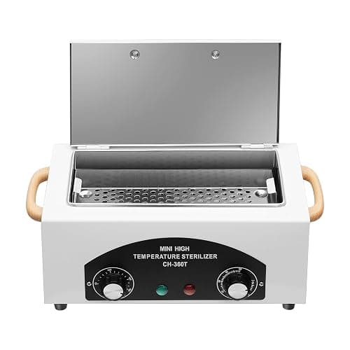Stérilisateur à air chaud à haute température, 300 W 220 °C stérilisateur à chaleur sèche, stérilisateur onglerie avec minuterie - Image 1