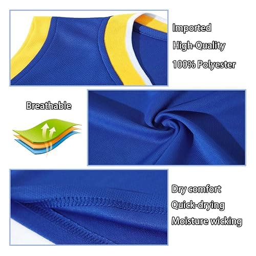 Youth Basketball Jerseys for Boys Girls Basketball Jersey Shorts Socks for 6-13Years Kids Training Uniform Sets thumbnail 3