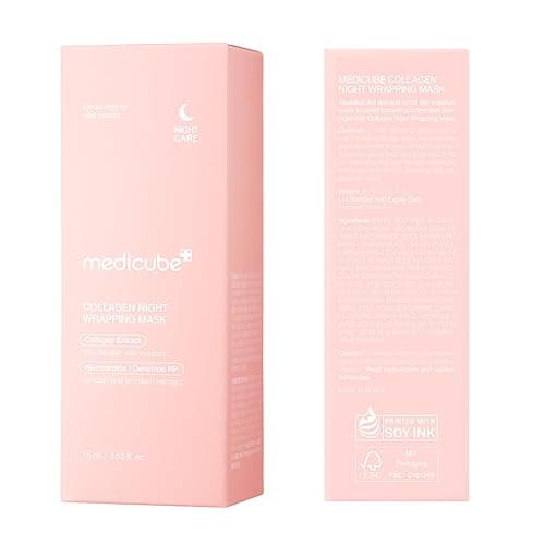 medicube Collagen Overnight Wrapping Peel Off Facial Mask Pack - Elasticity & Hydration Care, Reduces Sagging & Dullness - Hydrolyzed Collagen For Glowing Skin - Korean Skin Care, 2.53 fl.oz thumbnail 10