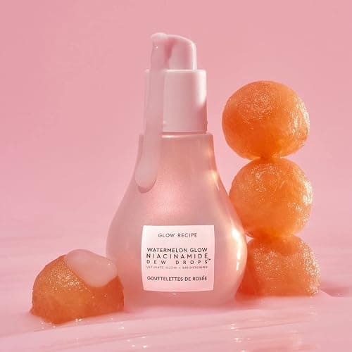 Glow Recipe Watermelon Niacinamide Dew Drops - Brightening, Plumping Hydrating Face Serum, Makeup Primer + Liquid Highlighter with Hyaluronic Acid - Dewy & Glowing Korean Skin Care (40ml) thumbnail 4