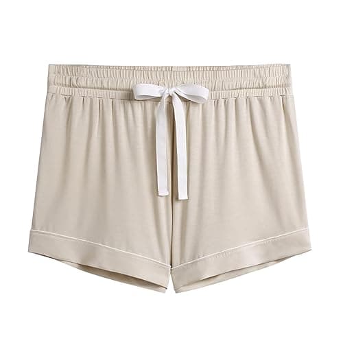 Cherrydew Women Bamboo Viscose Super Soft Comfy Summer Cooling Short Sleeve Button Down Pajama Shorts Set S-XXL thumbnail 7