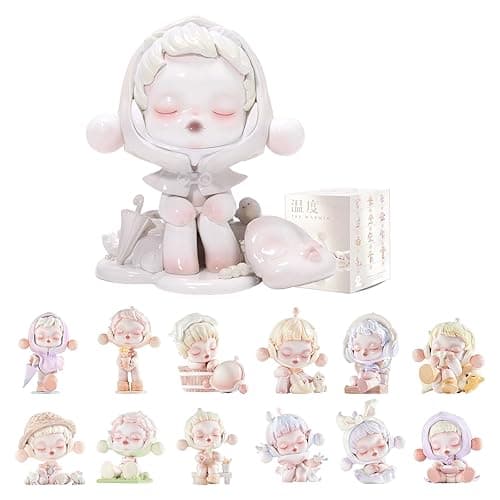 POP MART SKULLPANDA Warmth Series, SKULLPANDA Blind Box Figures, Random Design Action Figures Collectible Toys Home Decorations, Holiday Birthday Gifts for Girls and Boys, Single Box - Temperature - Single Box
