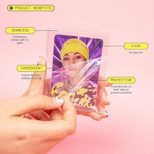 Mandu Deco Toploaders for Kpop Album Photocards or Trading Cards, 3" x 4" (Pack of 25) thumbnail 4