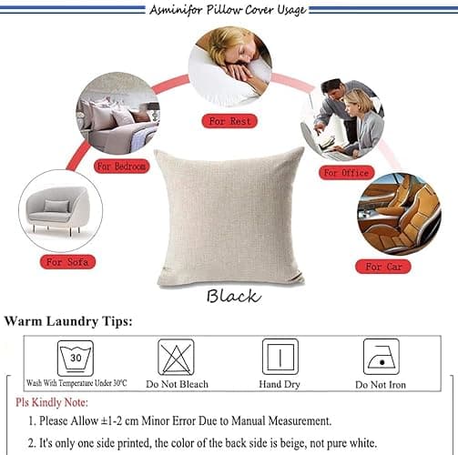 AHAHM Aztec Black Brown Throw Pillow Cover Boho Western Farmhouse Decorative Throw Pillowcase Indoor Outdoor Cushion Cover Tribal Pattern Geometric Pillowcase for Couch Bedroom 18 x 18 Inch Set of 2 thumbnail 8