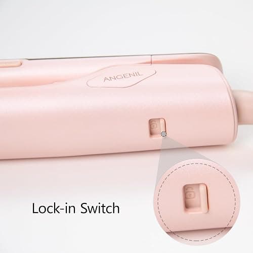 ANGENIL Pro Titanium Flat Iron Hair Straightener 1.75" Wide, Salon Grade Dual Voltage Straightening and Curler 2-in-1 with Heat Resistant Silicone Mat, Adjustable Temp 240°F-470°F, 15s Fast Heating thumbnail 7