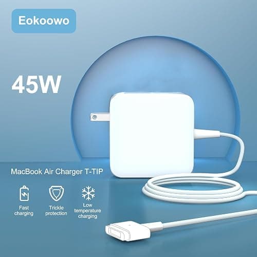 Eokoowo 45W Charger Compatible with A1436 A1466 A1465 Mac Book Air Mag2 T-Tip 14.85V AC Power Adapte for Charging Mac Book Air 11 inch and 13 inch After Mid 2012(Applicable to 2012-2017) thumbnail 6