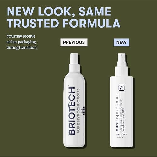 BRIOTECH Pure Hypochlorous Acid Spray and Cleanser, Original Premium HOCl Topical Solution, Multi-Purpose Cleaner, Family Approved & Pet Friendly, 8 fl oz thumbnail 4