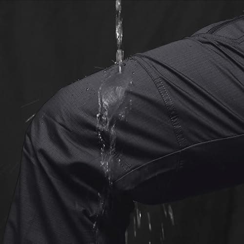 TACVASEN Men's Tactical Pants 9 Pockets Cargo Hiking Pants Lightweight Work Pants for Men Construction Water Resistant - Black - 38 thumbnail 2