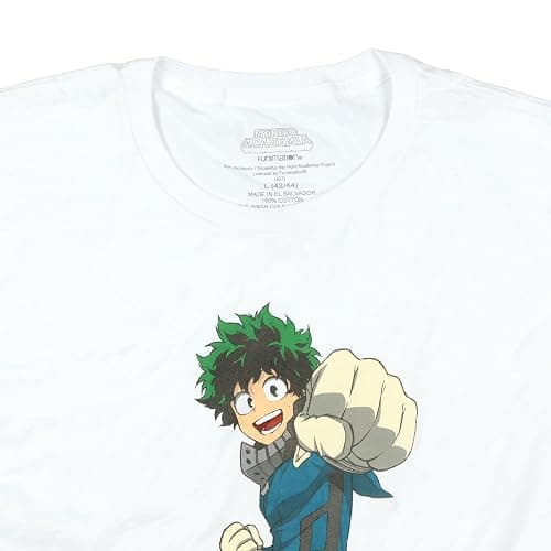 Bioworld My Hero Academia Shirt Men's Izuku Midoriya Punch Short Sleeve Graphic Tee thumbnail 3