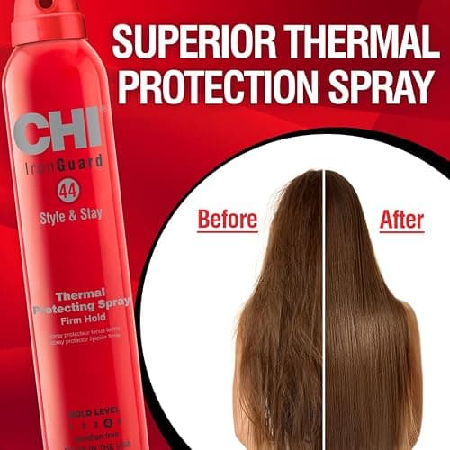 CHI 44 Iron Guard Style & Stay Firm Hold Protecting Spray, Heat Protectant & Hairspray For A Long-Lasting Hold, Sulfate & Paraben-Free, 2.6 Oz thumbnail 3