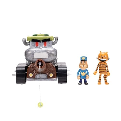 JAKKS Dog Man Squirrel Tank Shooter Vehicle Playset with Petey and Dog Man Action Figures thumbnail 2
