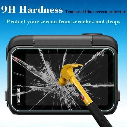 ULBTER Screen Protector for Insta360 Ace Pro 2 LCD+Lens Camera [6 Pcs] insta 360 Ace Pro 2 Tempered Glass 0.3mm 9H Hardness Anti-Scrach Anti-Bubble thumbnail 3