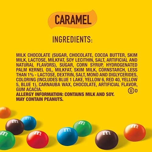 M&M's Caramel Milk Chocolate Christmas Candy, Party Size, 34 oz Resealable Bulk Candy Bag thumbnail 3