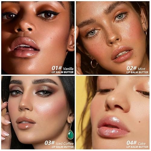 HHLTOH 4 PCS Summer Special Butter Lip Balm – Ultra-Hydrating Lip Care with Shea Butter & Olive Oil, Soothes Dry Lips with Natural Tint & Gloss Effect, Lip Plumper Moisture & Light Lip Stain Finish thumbnail 2