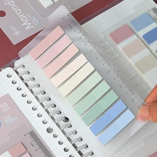 CICILIAYA 600 Stücke Datei Index Tabs Repositionierbare Tabs Klebrig Beschreibbare Flaggen zum Beschriften und Organisieren von Dokumenten, Papieren, Einreichung, Buch, Ordner Sticky Notes (Color-A) thumbnail 5
