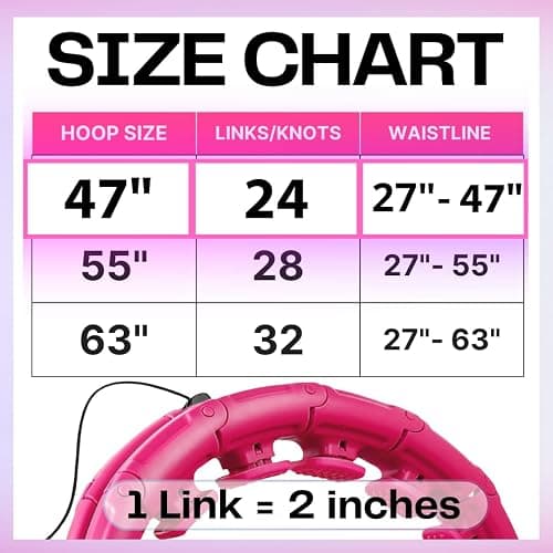 FIT ON FORM Infinity Weighted Hula Hoop for Adults Weight Loss, Smart Exercise Hola Circle Hoop for Women Abs Workout thumbnail 3