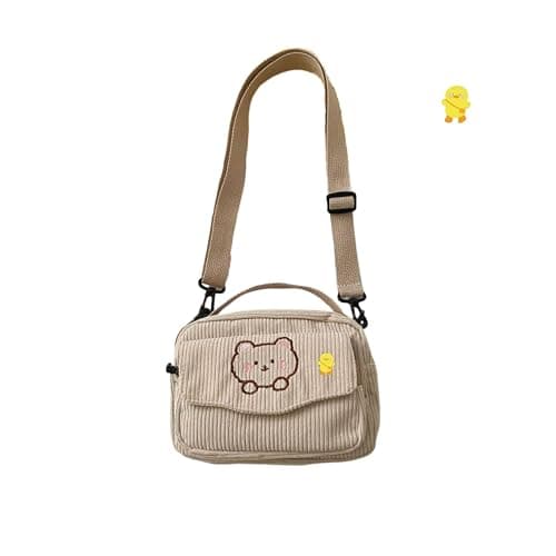 AWXZOM small cute Corduroy Crossbody bag min Kawaii Purse Crossbody Bag small Kawaii Wallet small Kawaii Crossbody Bag - Image 1
