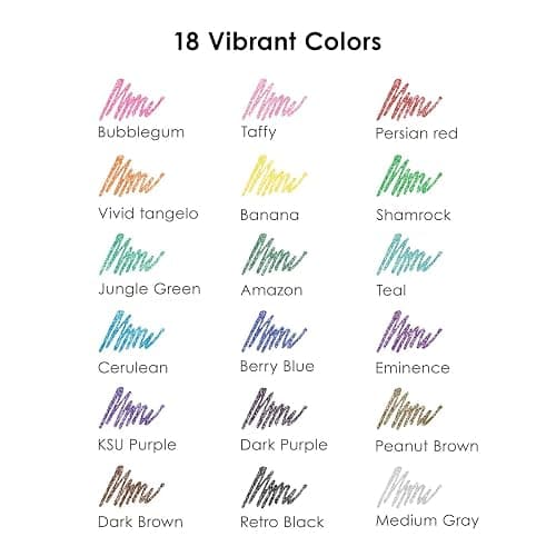 Grabie Glitter Gel Pens, 18 Colors Glitter Pens for Adult Coloring Books, Journaling, Drawing, Scrapbooking and DIY Crafts, Retractable Gel Ink Pens for Art and Work thumbnail 6
