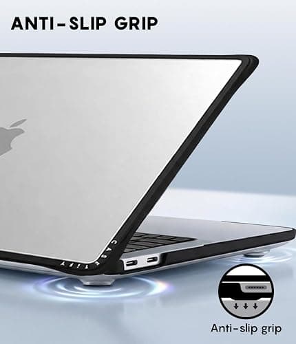 CASETiFY Impact MacBook Air 15" (M2-M5) Case [Cushioned Impact Corners/Scratch-Resistant/Anti-Slip Grip] - Apple MacBook Case - Clear Black thumbnail 3