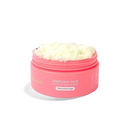 Bushbalm Ingrown Hair Exfoliating Scrub - Reduces Appearance of Ingrown Hairs and Razor Bumps, Soothes Skin and Post-Shave Redness - Watermelon Sugar, 236 ml - Image 1