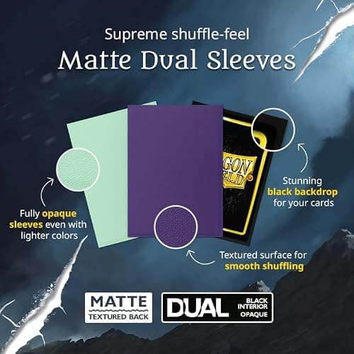 Dragon Shield | Matte Dual Standard Size Card Sleeves | 100 CT - Smooth & Tough Premium TCG Sleeves - Compatible with Pokemon, Flesh & Blood, One Piece & Magic The Gathering | Soul thumbnail 4
