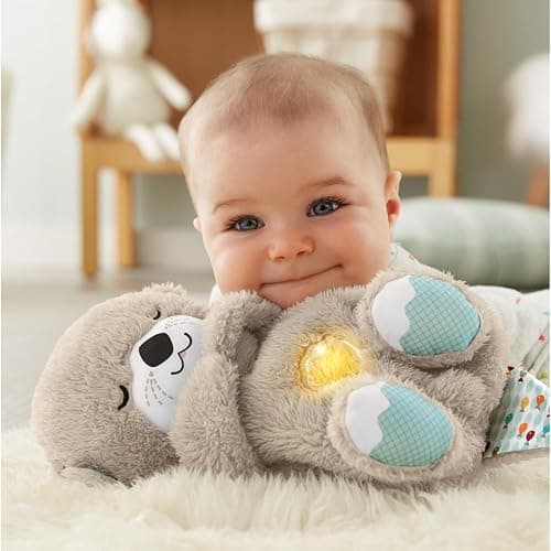 Fisher-Price Baby Toy Soothe 'n Snuggle Otter Portable Plush Sound Machine with Music Lights & Breathing Motion for Newborns 0+ Months thumbnail 4