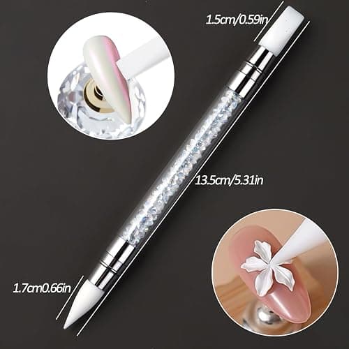 SUTOZMIWE 10 Colors Mermaid Pearl Chrome Nail Powder, Iridescent Aurora Powder Metallic Mirror Effect Pigment Pearlescent Nail Art Glitter Dust Kit for Gel Polish Nail Art Decoration thumbnail 9
