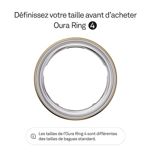OURA Ring 4 - Gold - Taille 6 - Anneau connecté | Trouvez Votre Taille avec Le baguier Ring 4 | Suivi du Sommeil - Fréquence Cardiaque - Activité - Max. 8 Jours d'autonomie thumbnail 2