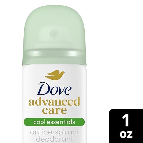 Dove Advanced Care Cool Essentials Antiperspirant Deodorant Dry Spray 1 oz Travel Size, Mini, 72 Hour Protection.(Pack of 18) thumbnail 8