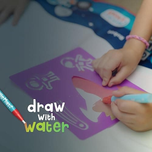 Chuckle & Roar - Aqua Draw Doodle Mat Glow - Water Color Magic Mat - Erase by Letting Mat Dry - Easy Play Anywhere - Ages 3 and Up thumbnail 4