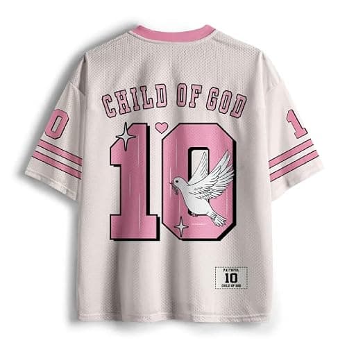 Graphic Tees Summer Novelty Women Men Oversized Dove Christian Jersey thumbnail 4