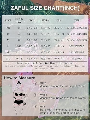 ZAFUL Women's Halter Bandeau Bikini Beaded Tie Back String Bikini Set Push Up Two Piece Swimsuit Bathing Suits thumbnail 7