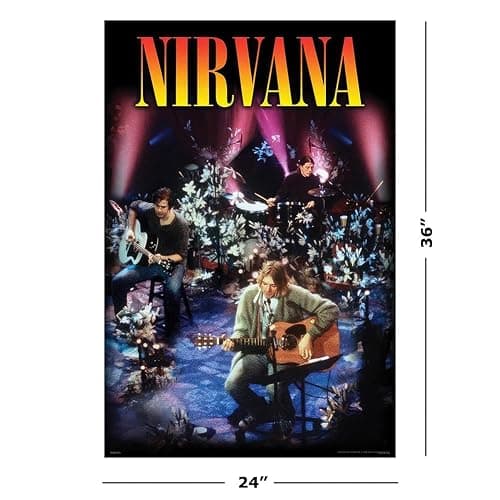 Nirvana - Music Poster (MTV Unplugged - Album Cover) (Size: 24" x 36") thumbnail 2