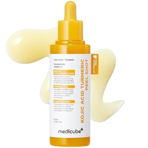 medicube Peel Shot with Kojic Acid Turmeric | Reset in One Step | Gentle Exfoliating Serum with BHA, LHA, PHA for Dead Skin Cells, Blackheads, Excess Sebum | For Dull, Rough, Troubled Skin | 2.7 fl.oz - Image 1