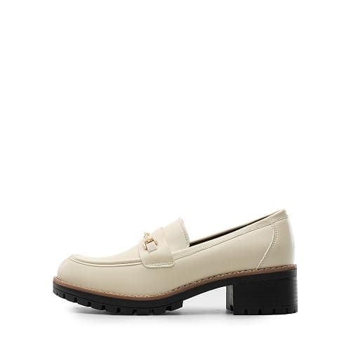 DREAM PAIRS Women's Chunky Loafers, Platform Comfortable Slip-On Dressy Business Casual Shoes thumbnail 4