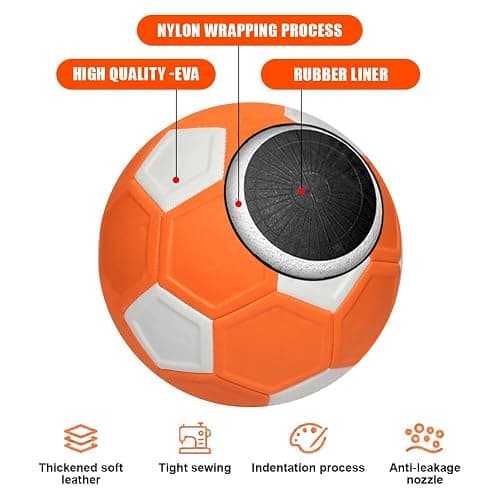 Dhqkqg Curve Ball Football,Curve and Swerve Football Toy,20 Cm Soccer Curve Ball,Boys Girls Indoor Outdoor Soccer Training or Game Kick,Perfect for Outdoor & Indoor Match or Game thumbnail 5