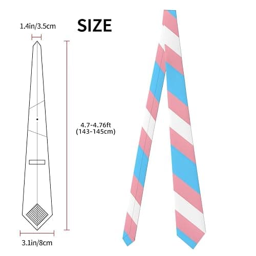 LGBT Pride Men's Tie Gay Rainbow Tie Bisexual Flag Neckties Funny Color Novelty Formal Business Neckties thumbnail 3