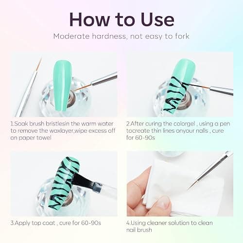 Modelones Gel Nail Polish 6 Colors Pastel Pink Blue Gel Polish Set Soak Off Purple Nude Nail Gel Nail Art DIY Manicure Salon and Home for Women thumbnail 7