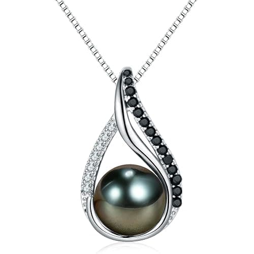 Gifts for Women-Wife- Real Tahitian-Pearl-Necklace, Birthday Anniversary Valentines Gifts For Her Wife Christmas - Mother's Day Gift for Mom - Companion Necklace For Women Luxury Fine Jewelry - Image 1
