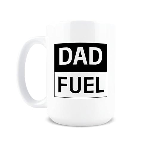 Dad Fuel Coffee Mug, Dad Coffee Mug, Funny Fathers Day Cup, 15oz Ceramic Novelty Gag Gift, Birthday Christmas Gift for Coworker, Dishwasher Safe Microwave Safe BPA Free Cup thumbnail 7