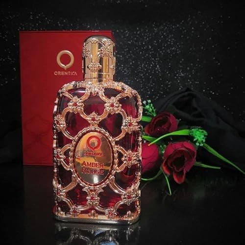 Orientica Luxury Collection Amber Rouge Eau De Parfum – Woody, Amber, Saffron, Praline, Jasmine, Orange, Oak Moss, Seaweed – Arabic Perfume for Men & Women – 2.7oz / 80ml thumbnail 3