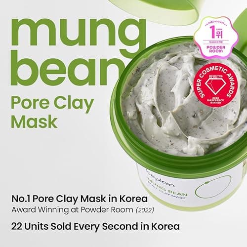 beplain Mung Bean Pore Care Trio - Cleansing Oil & Cleansing Foam &Clay Mask | Korean Skin Care | Suitable for Sensitive Skin thumbnail 8
