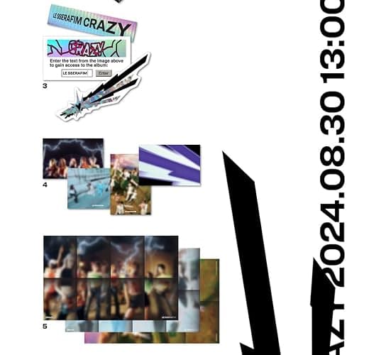 LE SSERAFIM CRAZY 4th Mini Album Standard Ver Vol.3 Ver thumbnail 3