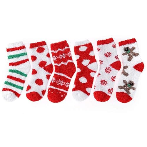 HIALTODAY Winter Fuzzy Socks Womens Cozy Fluffy Warm Socks for Women Mom,Birthday Christmas Gifts for Her thumbnail 6