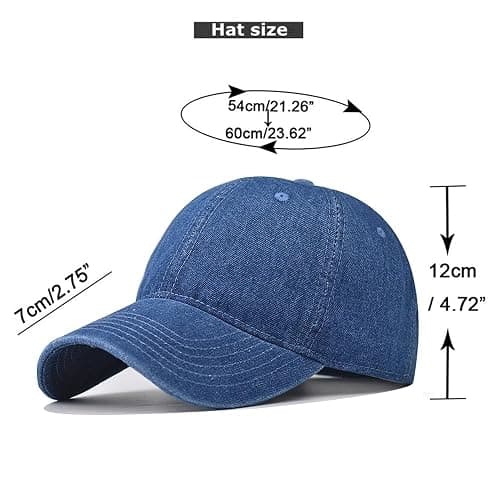 Classic Low Profile Baseball Cap for Men Women Adjustable Cotton Trucker Hats Dad Hat Plain Cap thumbnail 7