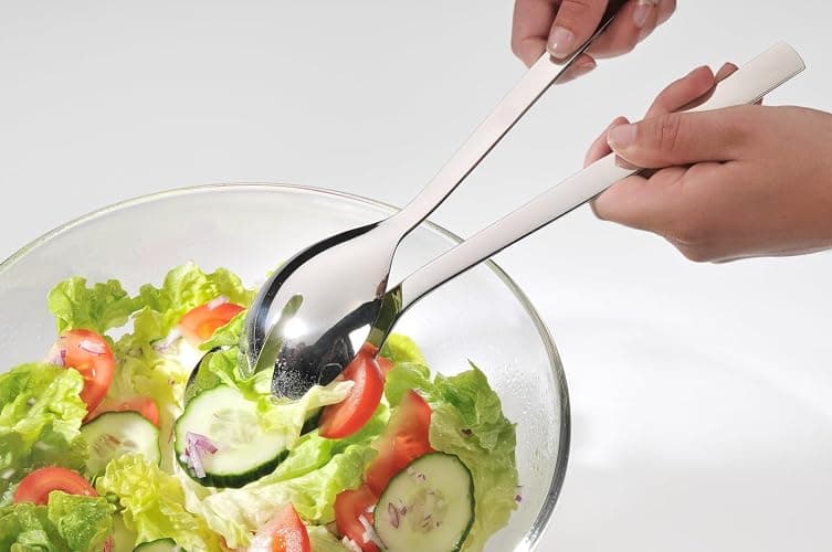 WMF Nuova Servierbesteck Set 4-teilig, Salatbesteck, Servierlöffel, Serviergabel, Cromargan Edelstahl poliert, spülmaschinengeeignet thumbnail 4