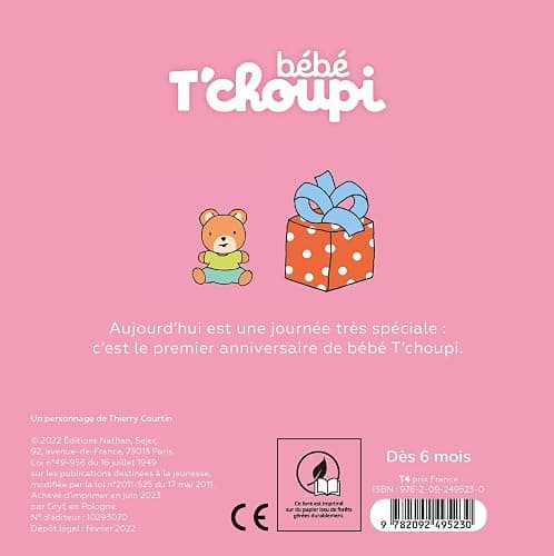 Bébé T'choupi : la première bougie - Livre d'éveil dès 6 mois thumbnail 2