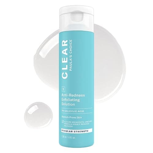 Paula's Choice CLEAR Anti-Redness Exfoliating Solution, 2% Salicylic Acid Liquid Exfoliant for Face, Face Exfoliant for Mild to Severe Acne & Breakouts, Blackhead-Prone Skin, Fragrance-Free - Image 1